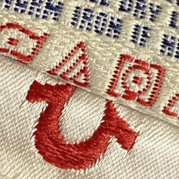 Vintage Men’s True Religion Straight Jeans (38 X 32) Made In USA! 100% Cotton! - Picture 9 of 12